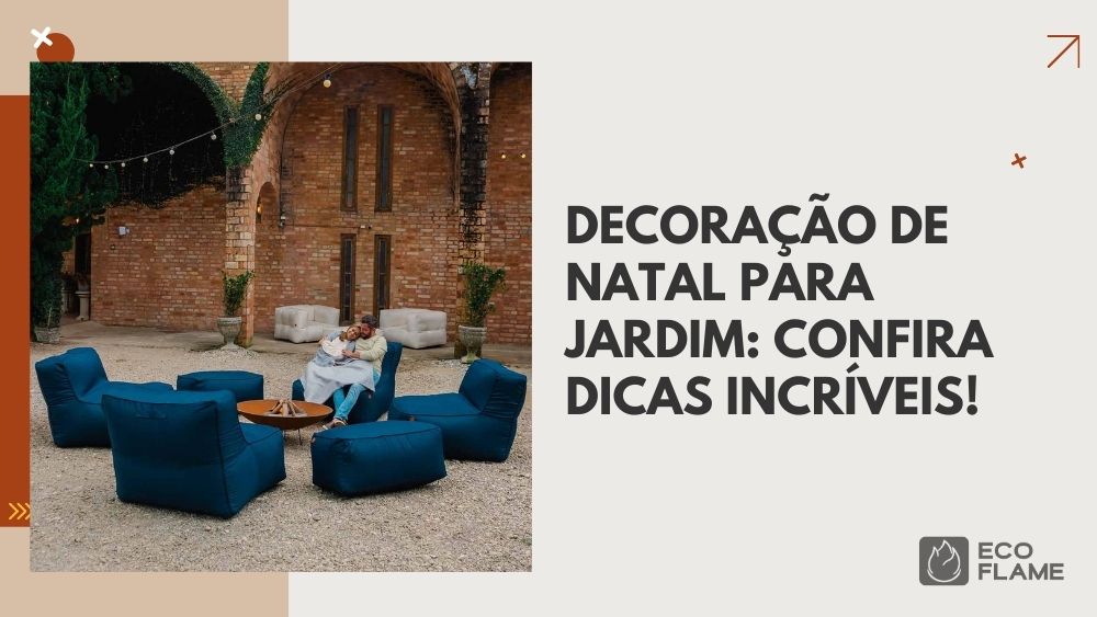 Transforme seu jardim em um espaço mágico e acolhedor para o Natal com os produtos da Eco Flame Garden. Nossa seleção de móveis e acessórios, como puffs, ombrelones, redes Jambo e poltronas Summer, vai garantir conforto e estilo durante suas celebrações ao ar livre